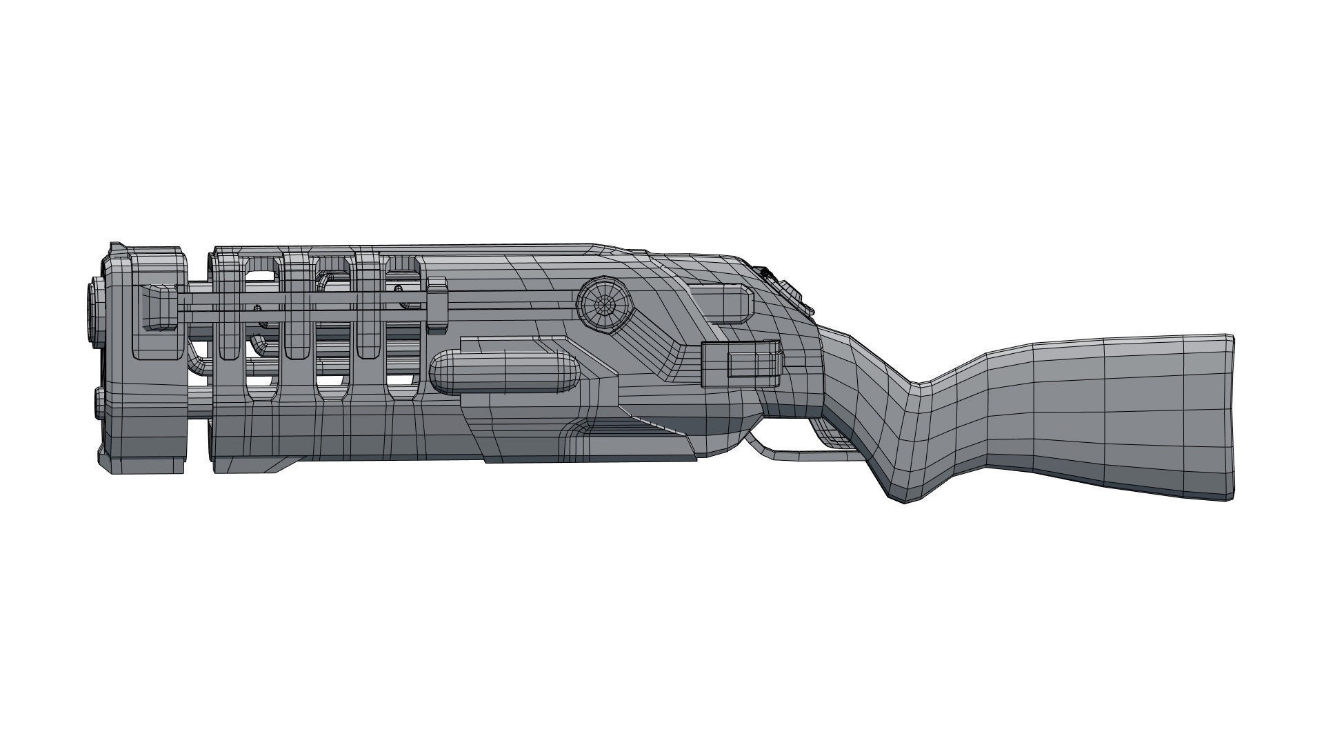 Low Poly Weapon Pack With PBR Materials Low-poly 3D model_111