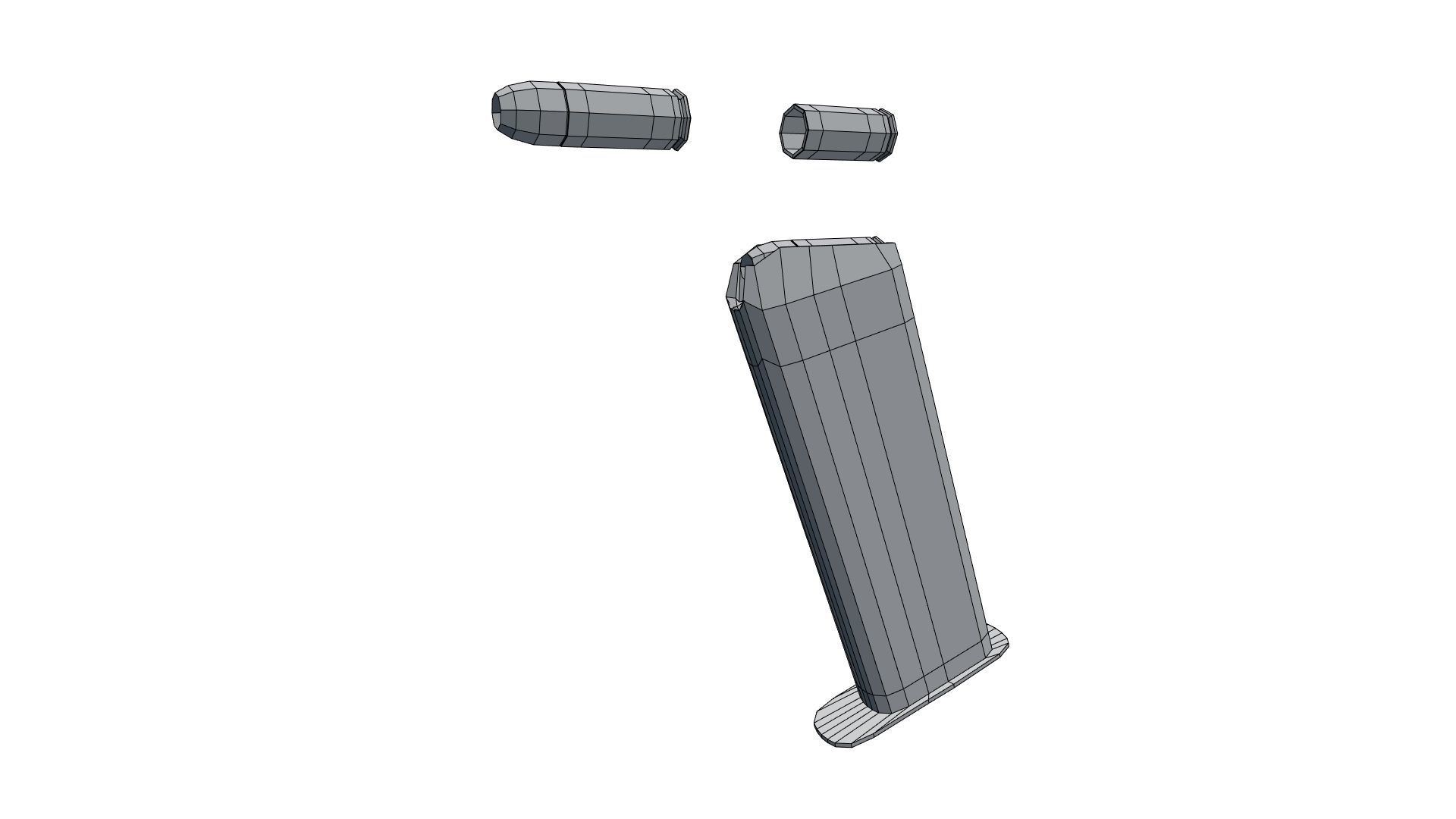 Low Poly Weapon Pack With PBR Materials Low-poly 3D model_27