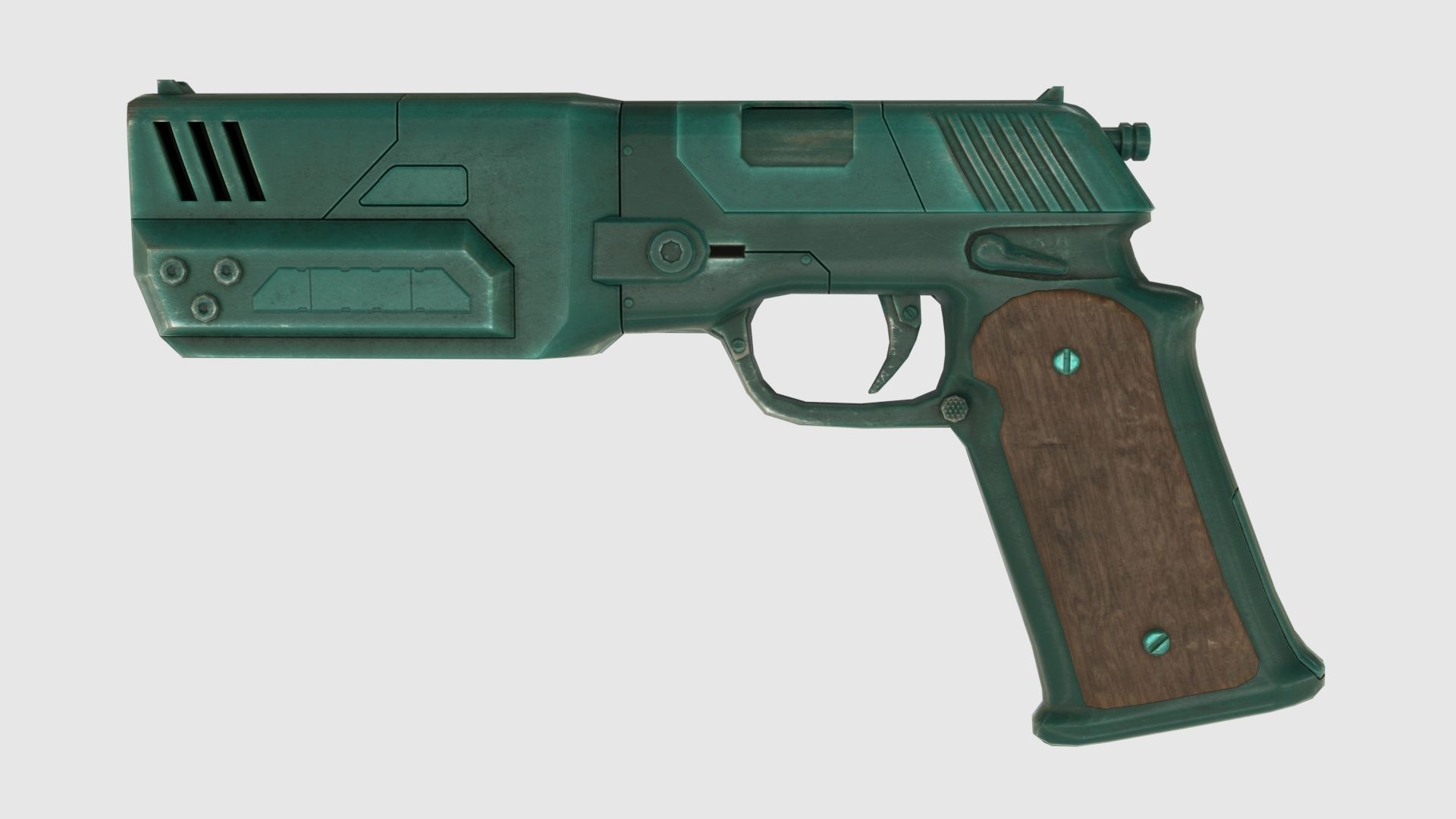 Low Poly Weapon Pack With PBR Materials Low-poly 3D model_16