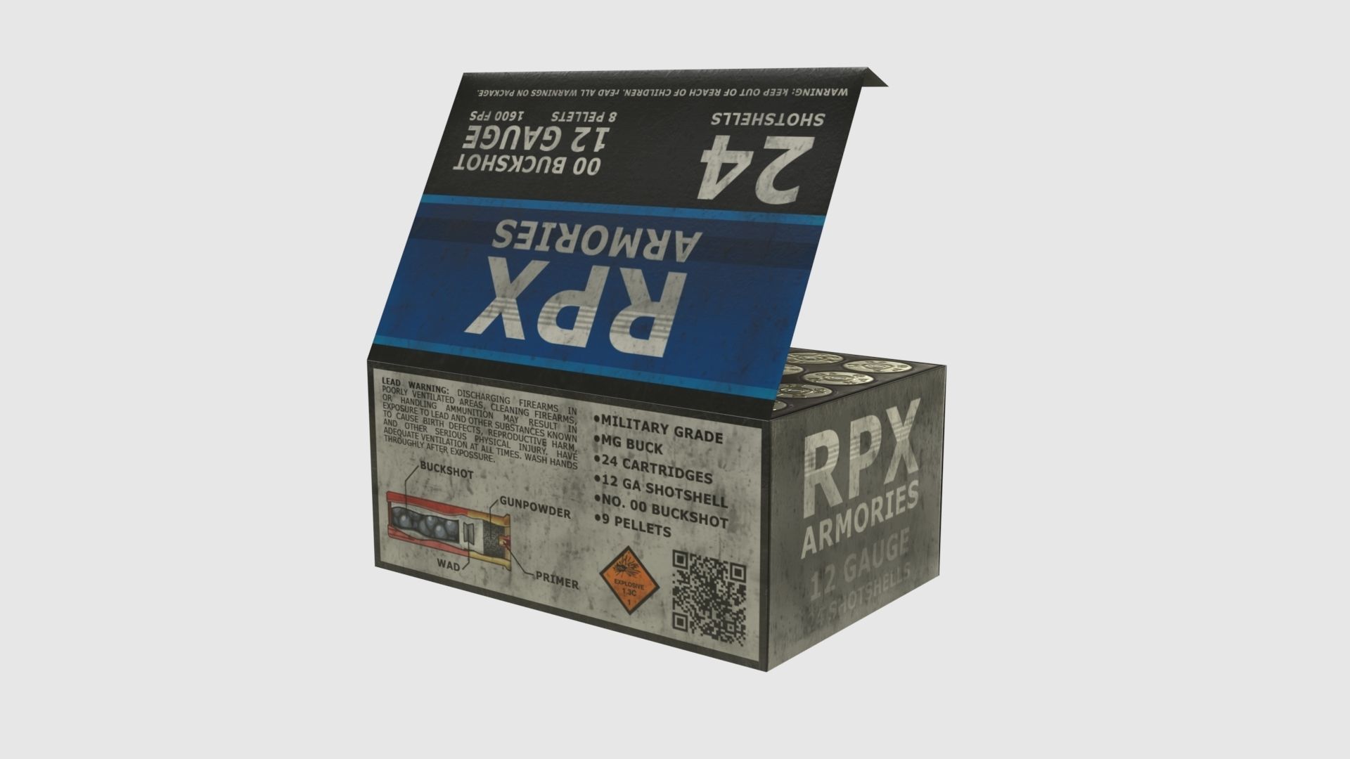Low Poly Weapon Pack With PBR Materials Low-poly 3D model_47