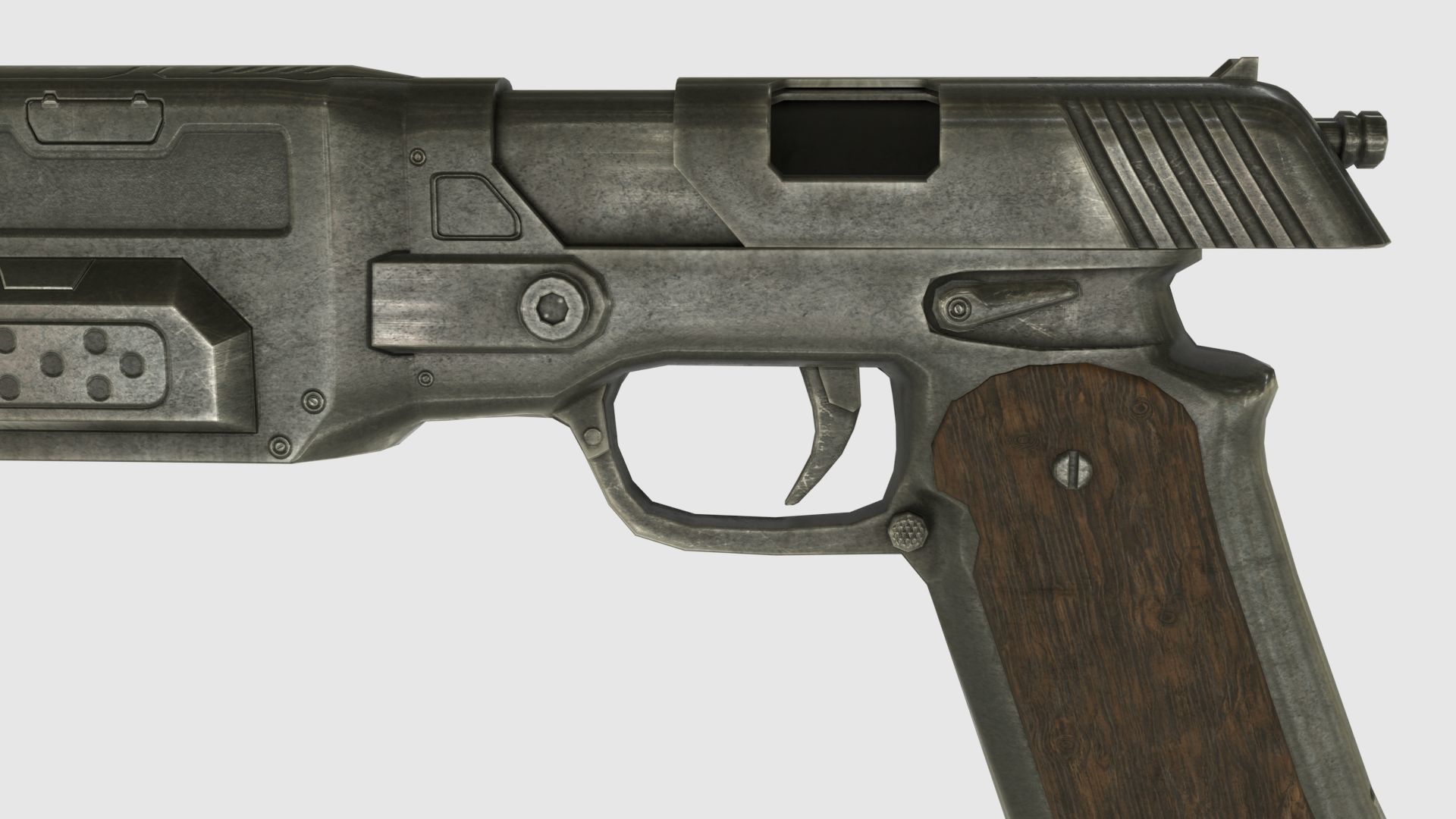 Low Poly Weapon Pack With PBR Materials Low-poly 3D model_8