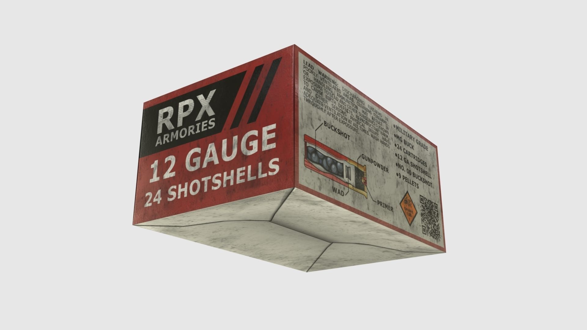 Low Poly Weapon Pack With PBR Materials Low-poly 3D model_45