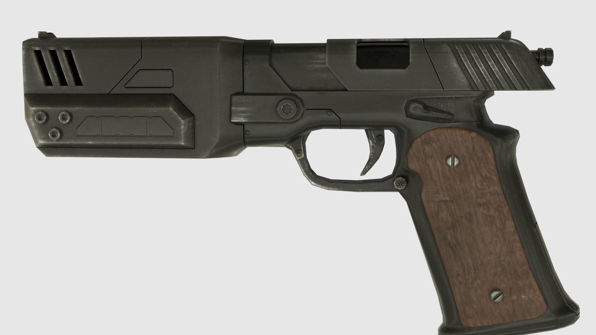 Low Poly Weapon Pack With PBR Materials Low-poly 3D model_12