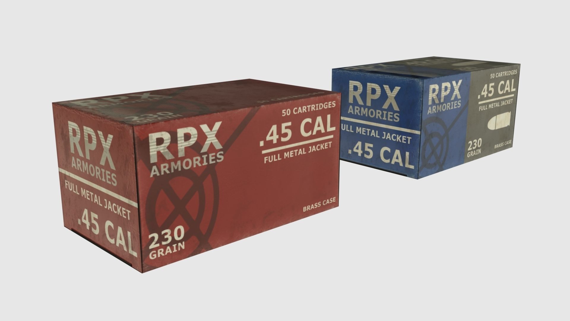 Low Poly Weapon Pack With PBR Materials Low-poly 3D model_21