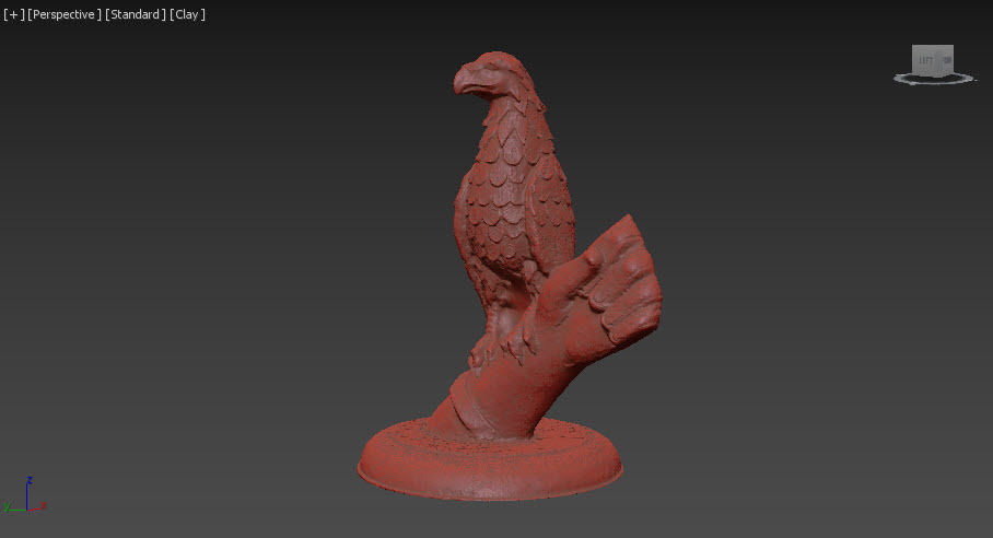 3D Eagle sculpture  3D model_5