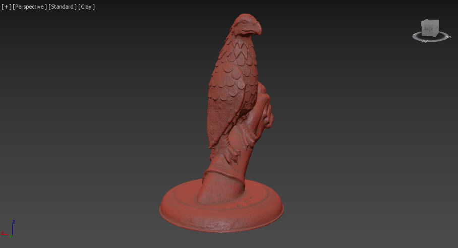 3D Eagle sculpture  3D model_3