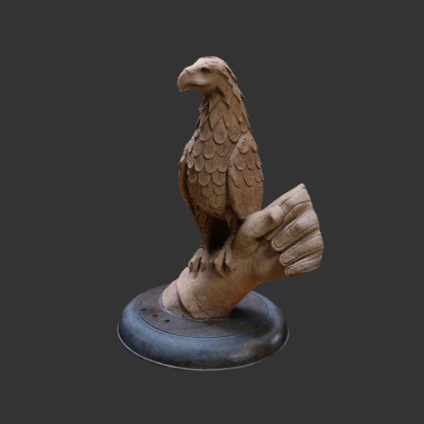 3D Eagle sculpture  3D model_2