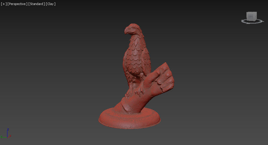 3D Eagle sculpture  3D model_6