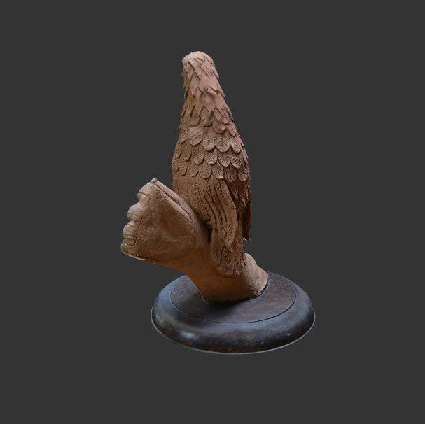 3D Eagle sculpture  3D model_1