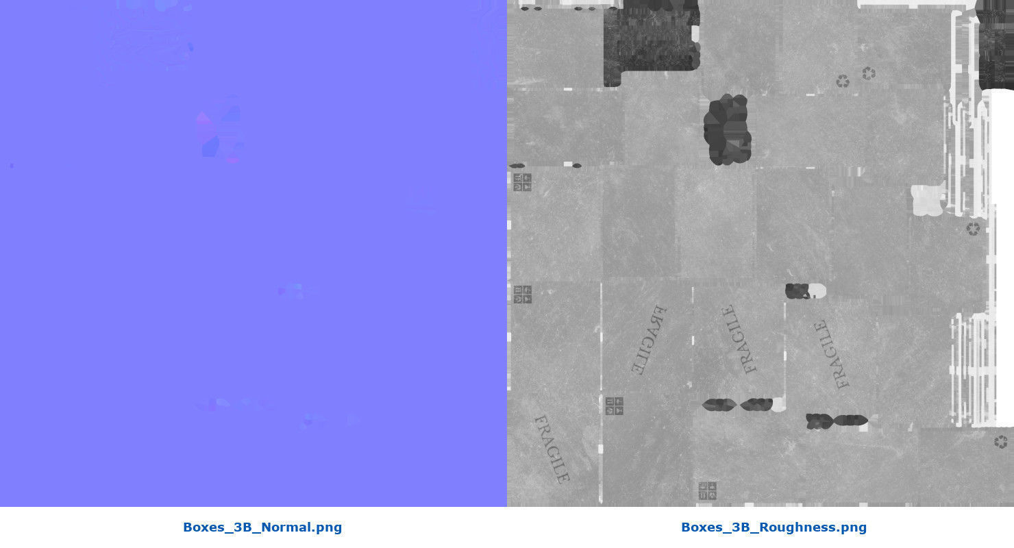 Hand Truck And Boxes 3B Low-poly 3D model_17