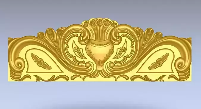 COT 3D MODEL ornate gold crown 3D model