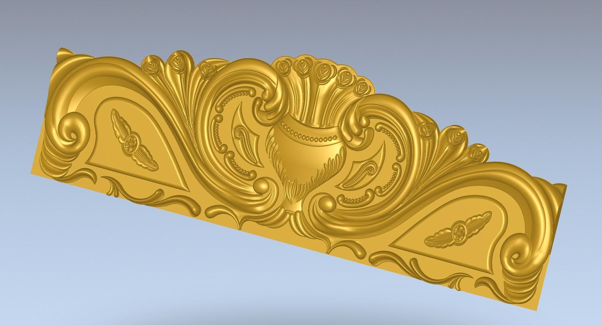 COT 3D MODEL ornate gold crown 3D model_2