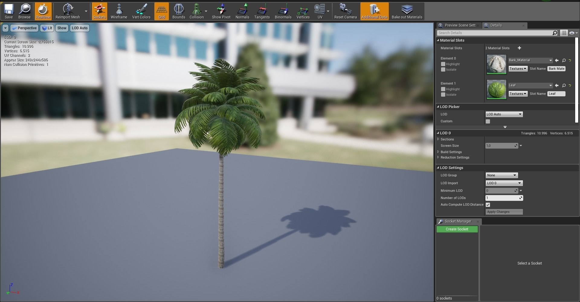 Palm Tree Low Poly Low-poly 3D model_8