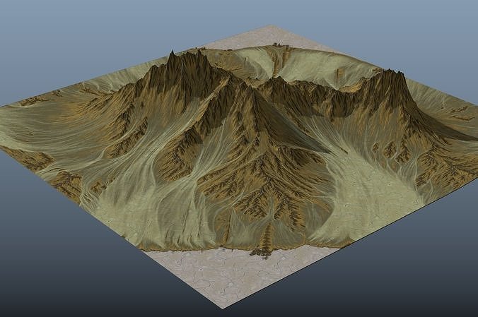 Mountain Range Free 3D model