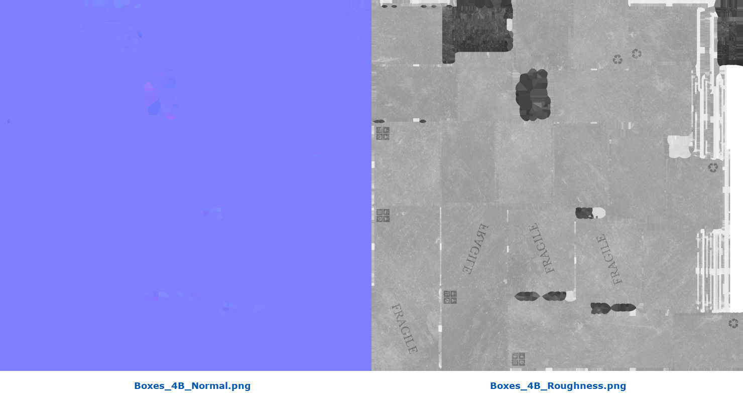 Hand Truck And Boxes 4B Low-poly 3D model_17