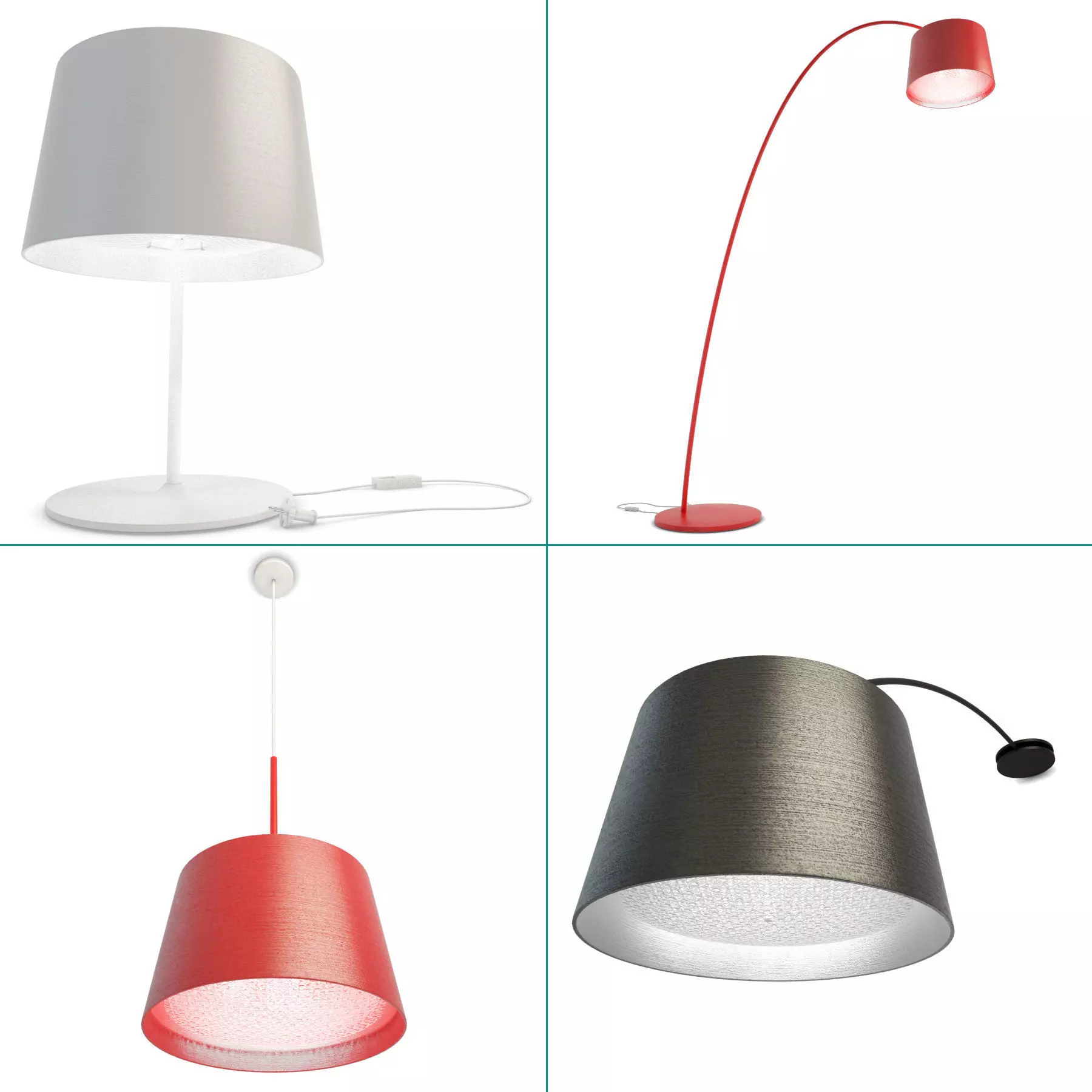 Twiggy Lamps Collection Foscarini 3D model