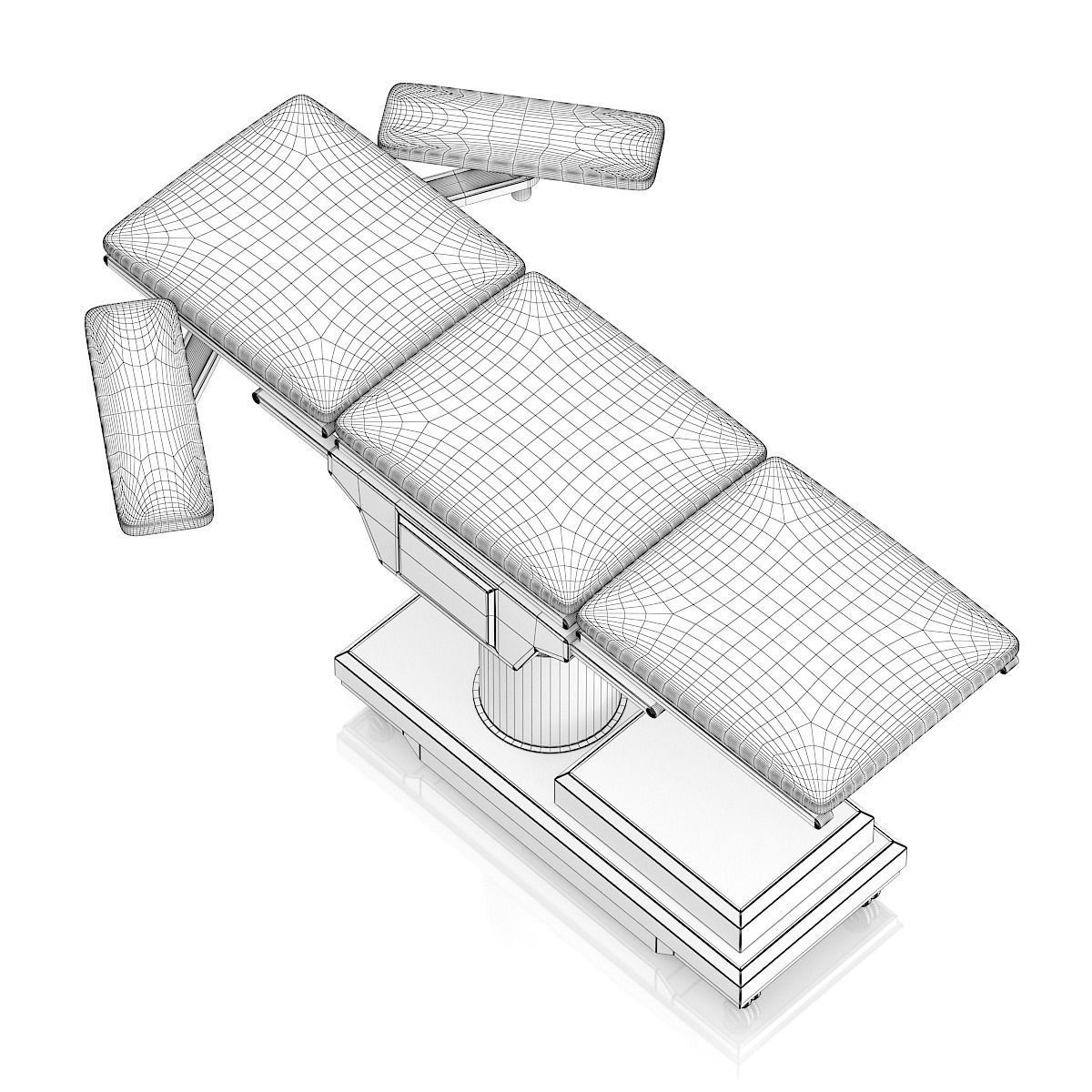 Operating Table 3D model_5