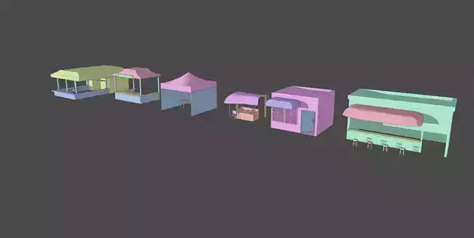 Market Shops  and Stalls Pack