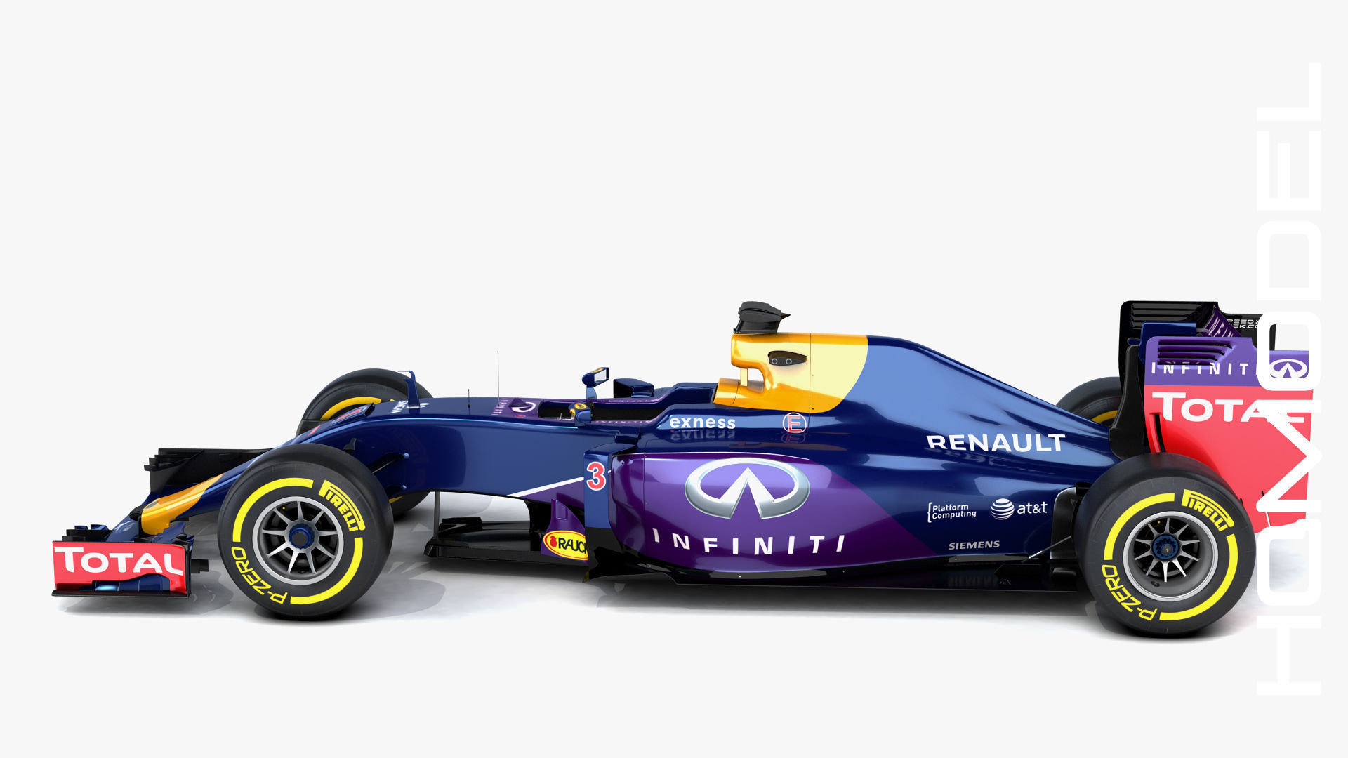 F1 RB11 Renault Formula One 2015 3D model_6