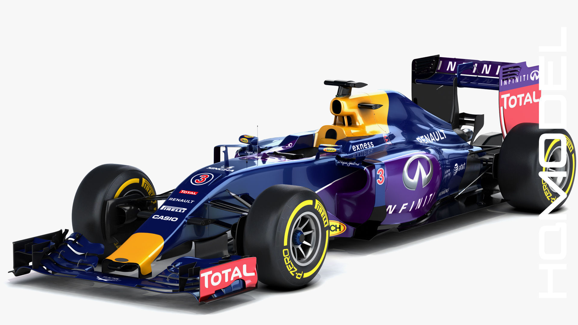 F1 RB11 Renault Formula One 2015 3D model_1