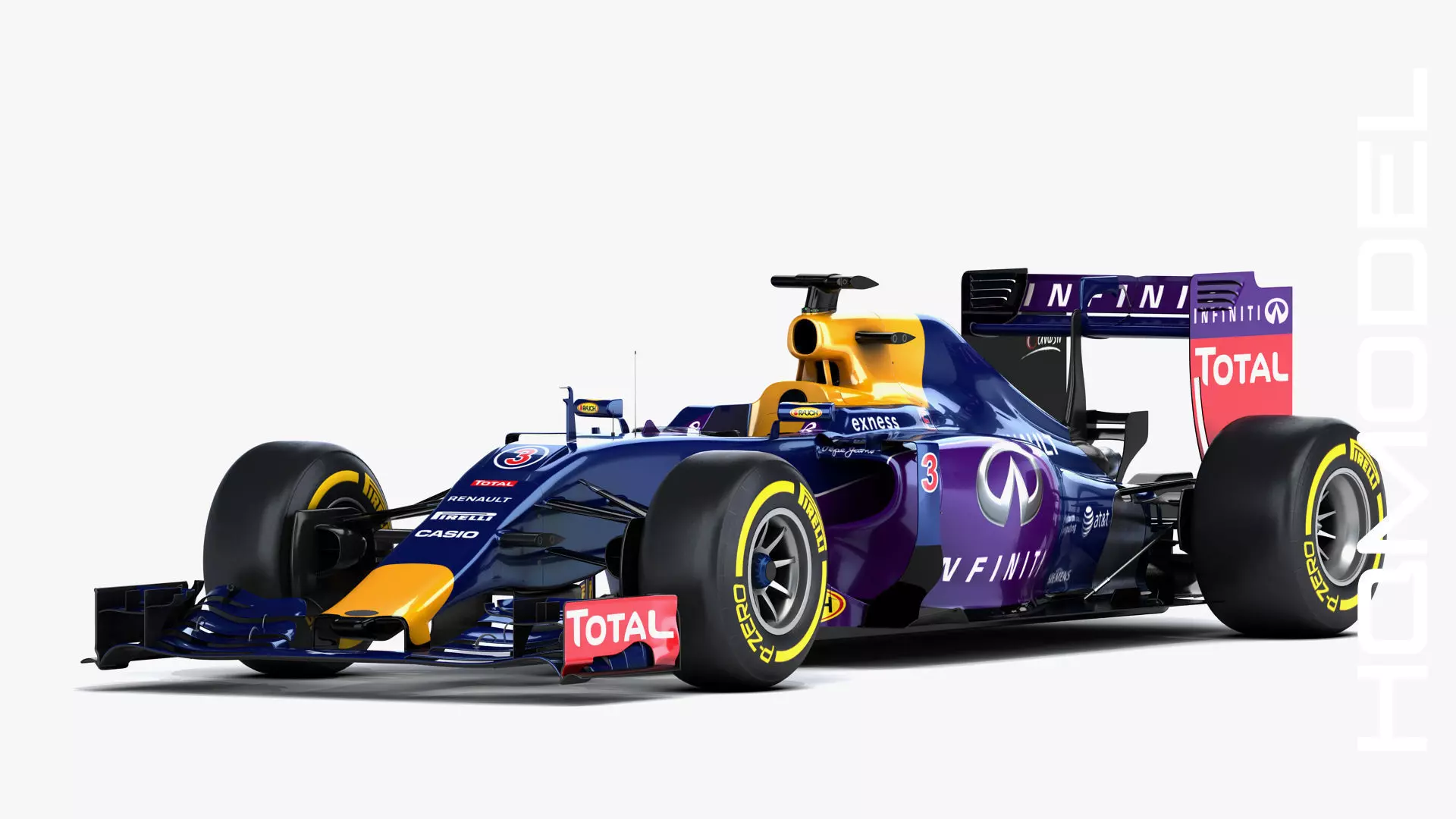 F1 RB11 Renault Formula One 2015 3D model_0