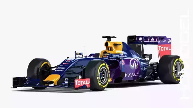 F1 RB11 Renault Formula One 2015 3D model