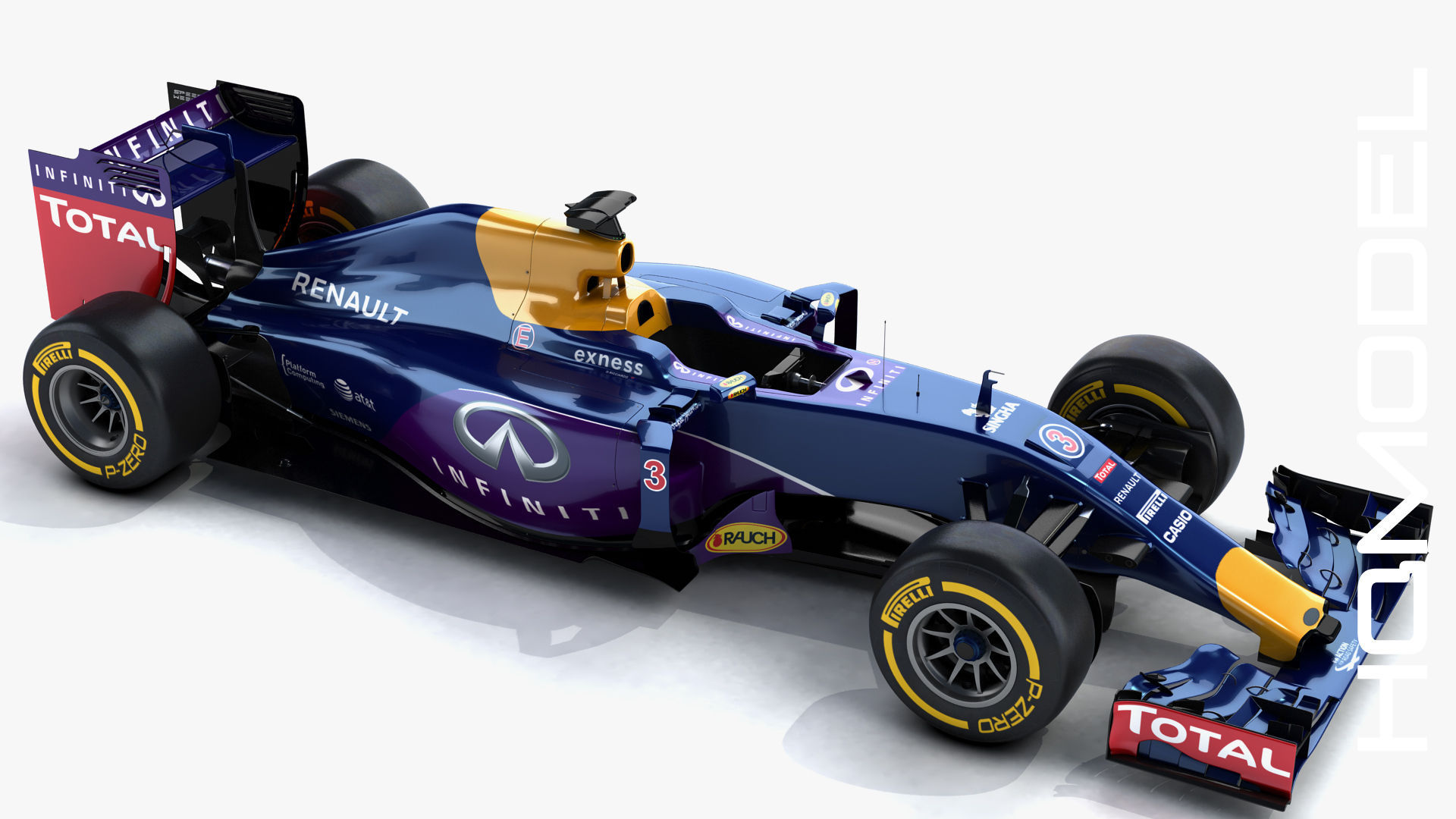 F1 RB11 Renault Formula One 2015 3D model_8