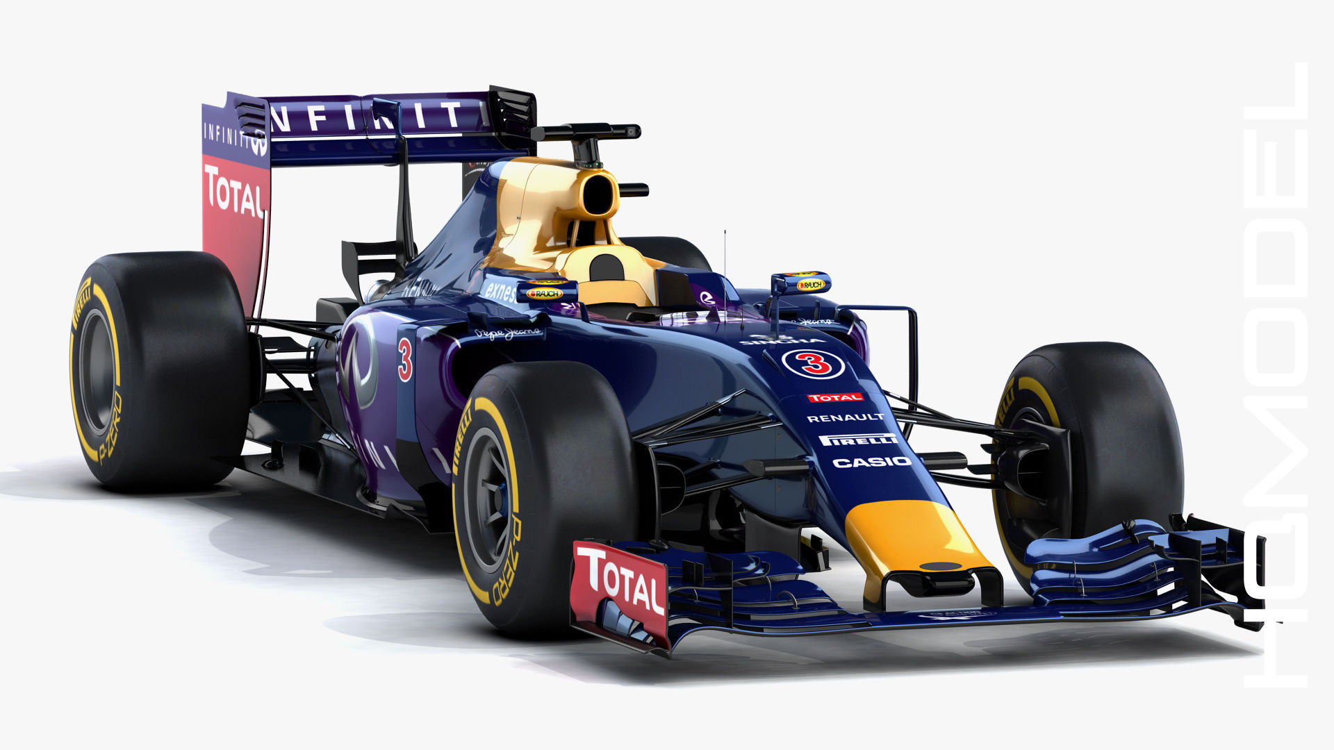 F1 RB11 Renault Formula One 2015 3D model_5