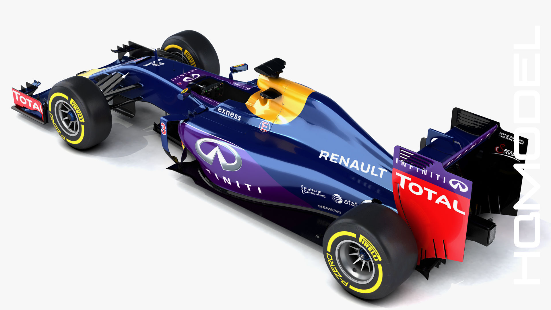 F1 RB11 Renault Formula One 2015 3D model_7