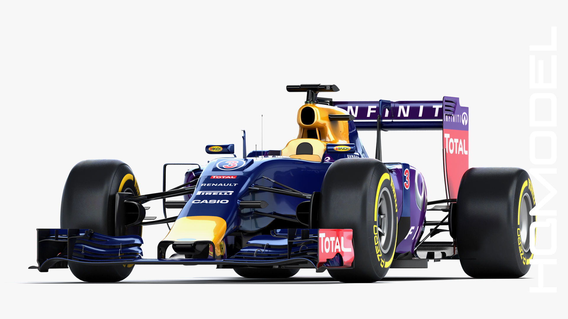 F1 RB11 Renault Formula One 2015 3D model_2