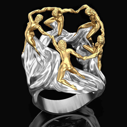 Ring Wild Dance 3D print model