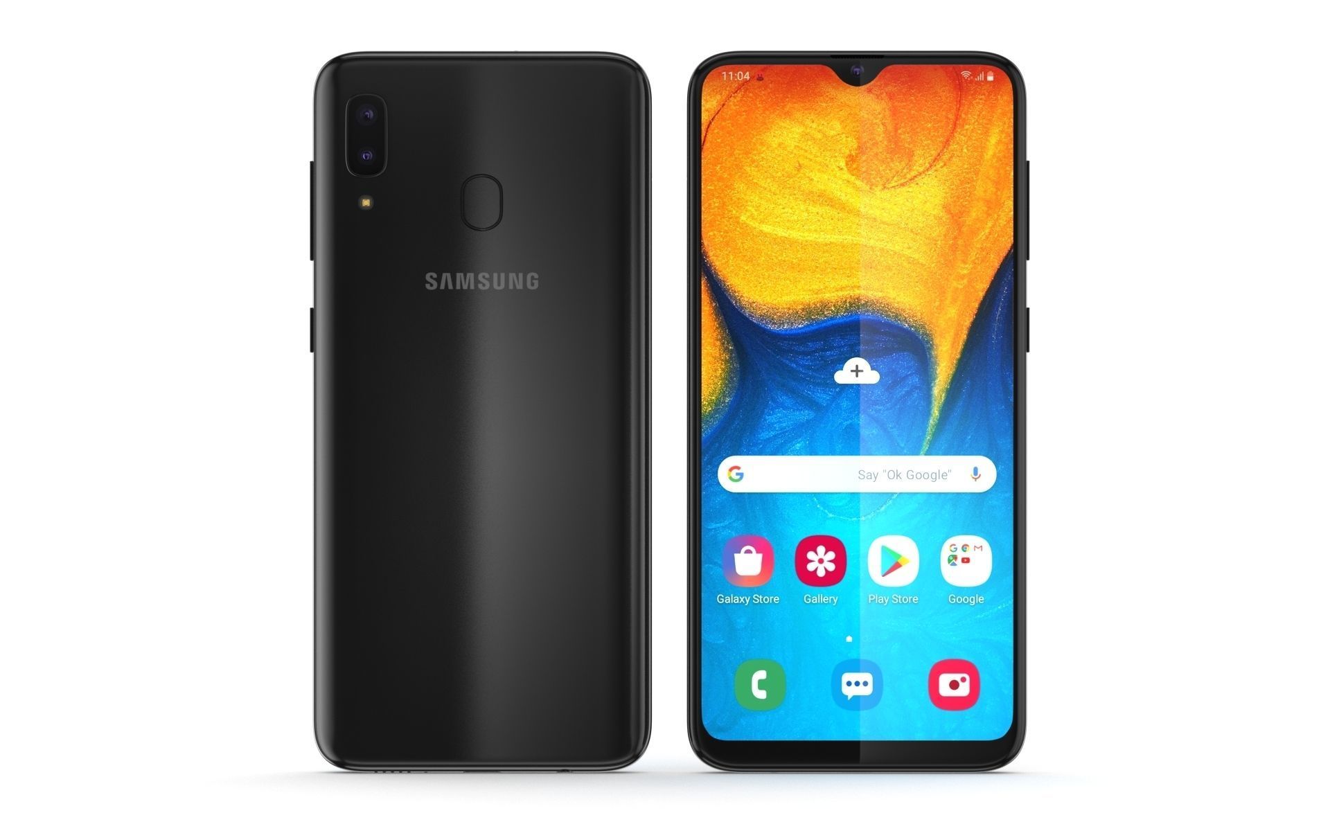 E3D - Samsung Galaxy A20  3D model_1