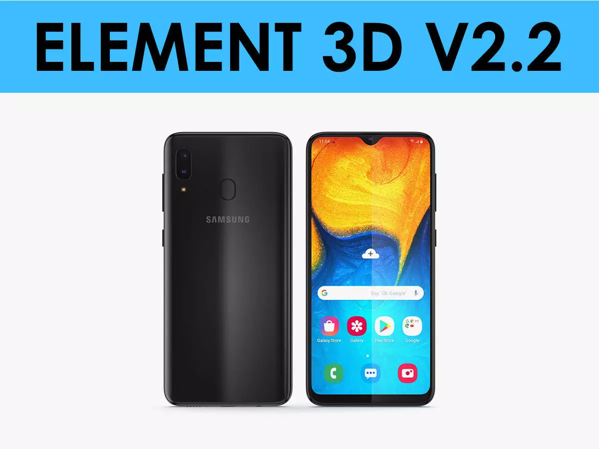 E3D - Samsung Galaxy A20  3D model_0