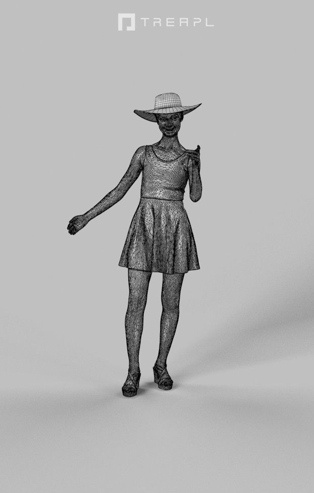 5x BUSINESS WOMAN WALKING STANDING VOL01 ELEGANT SCANNED 3D Model Collection_9