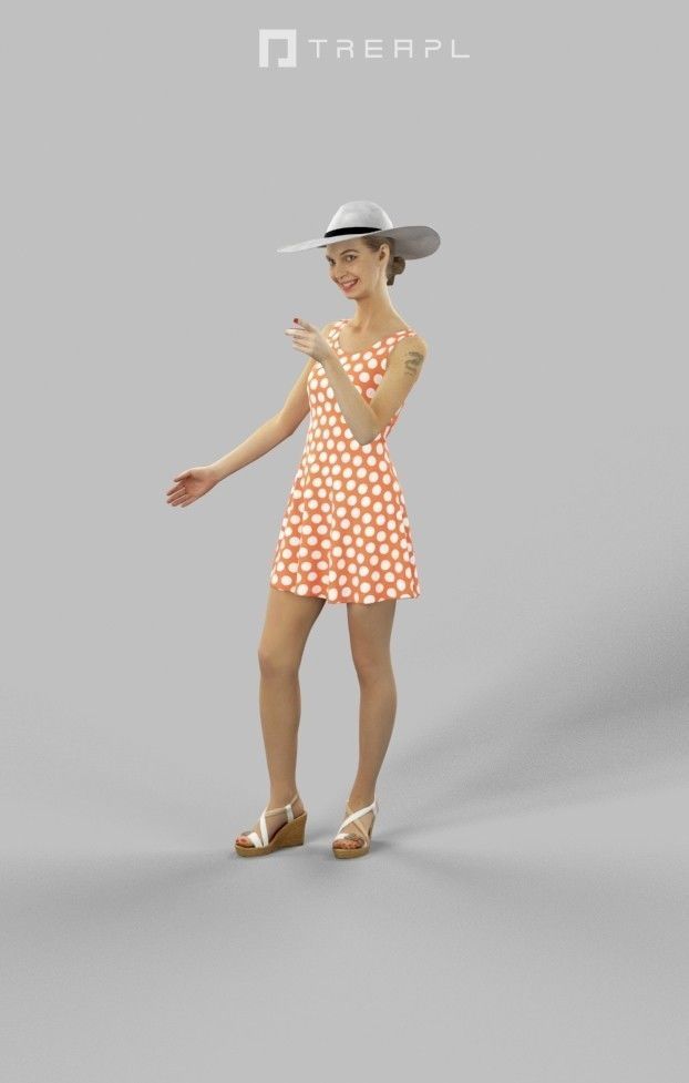 5x BUSINESS WOMAN WALKING STANDING VOL01 ELEGANT SCANNED 3D Model Collection_5