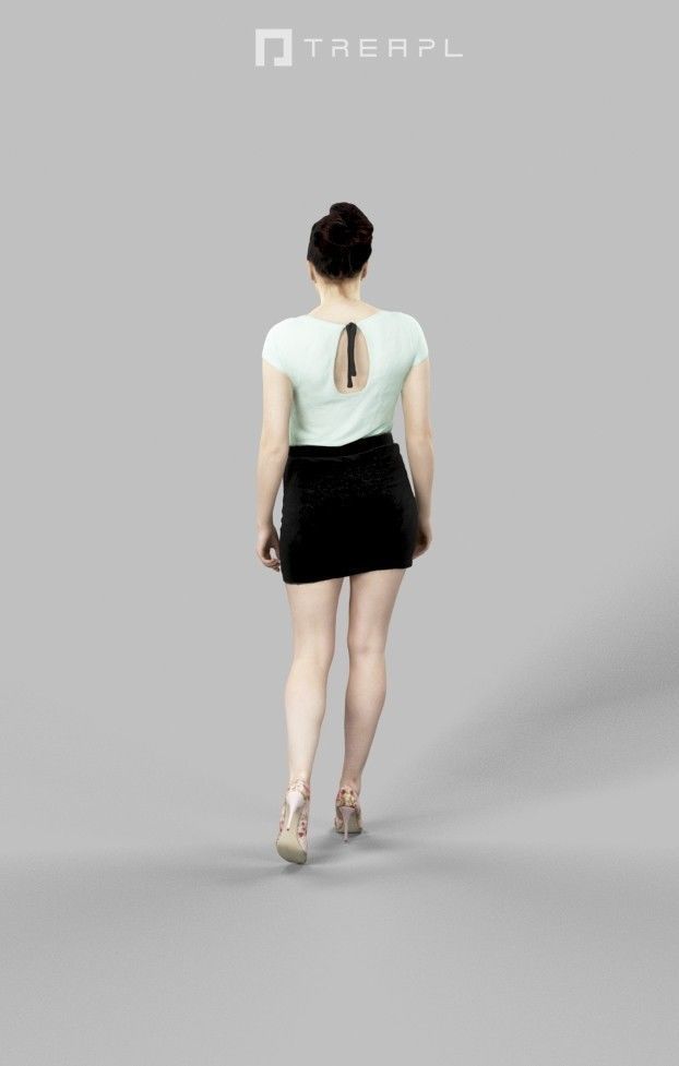 5x BUSINESS WOMAN WALKING STANDING VOL01 ELEGANT SCANNED 3D Model Collection_12