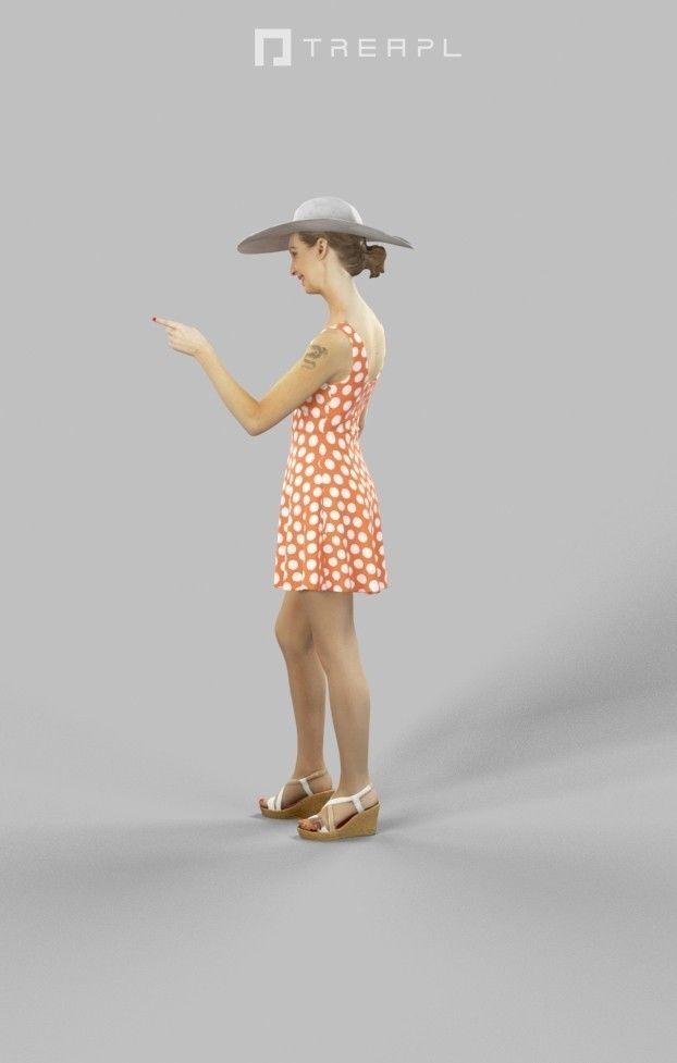 5x BUSINESS WOMAN WALKING STANDING VOL01 ELEGANT SCANNED 3D Model Collection_4