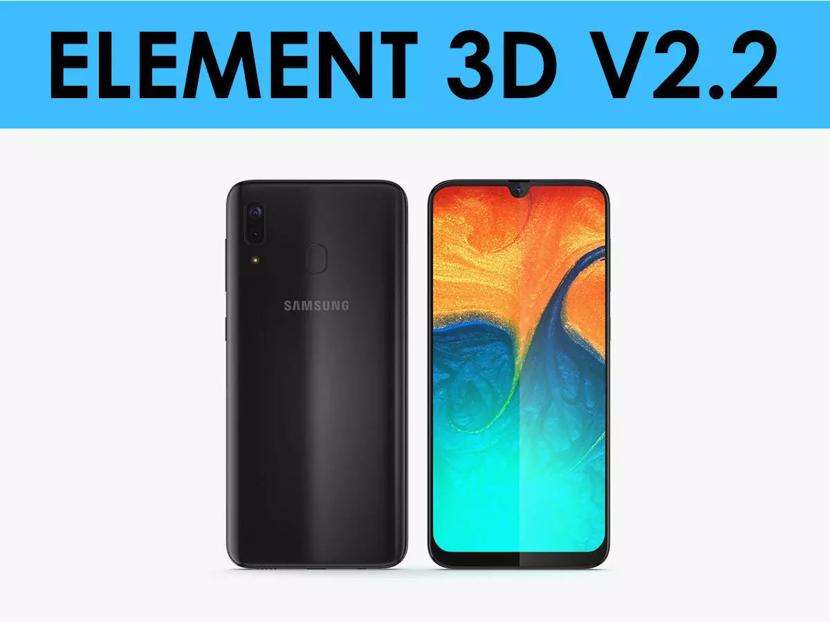E3D - Samsung Galaxy A30 3D model_0