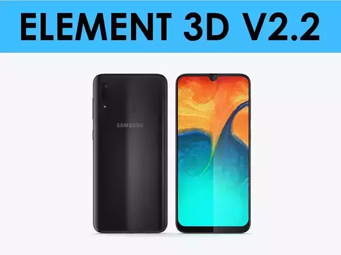 E3D - Samsung Galaxy A30 3D model