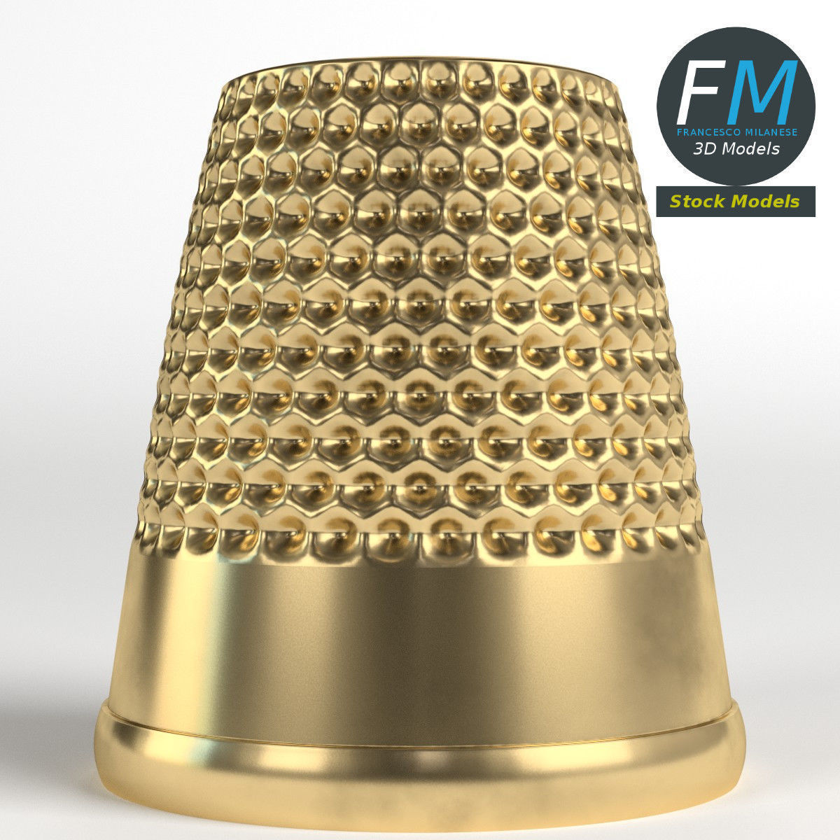Tailor thimble 1 3D model_3