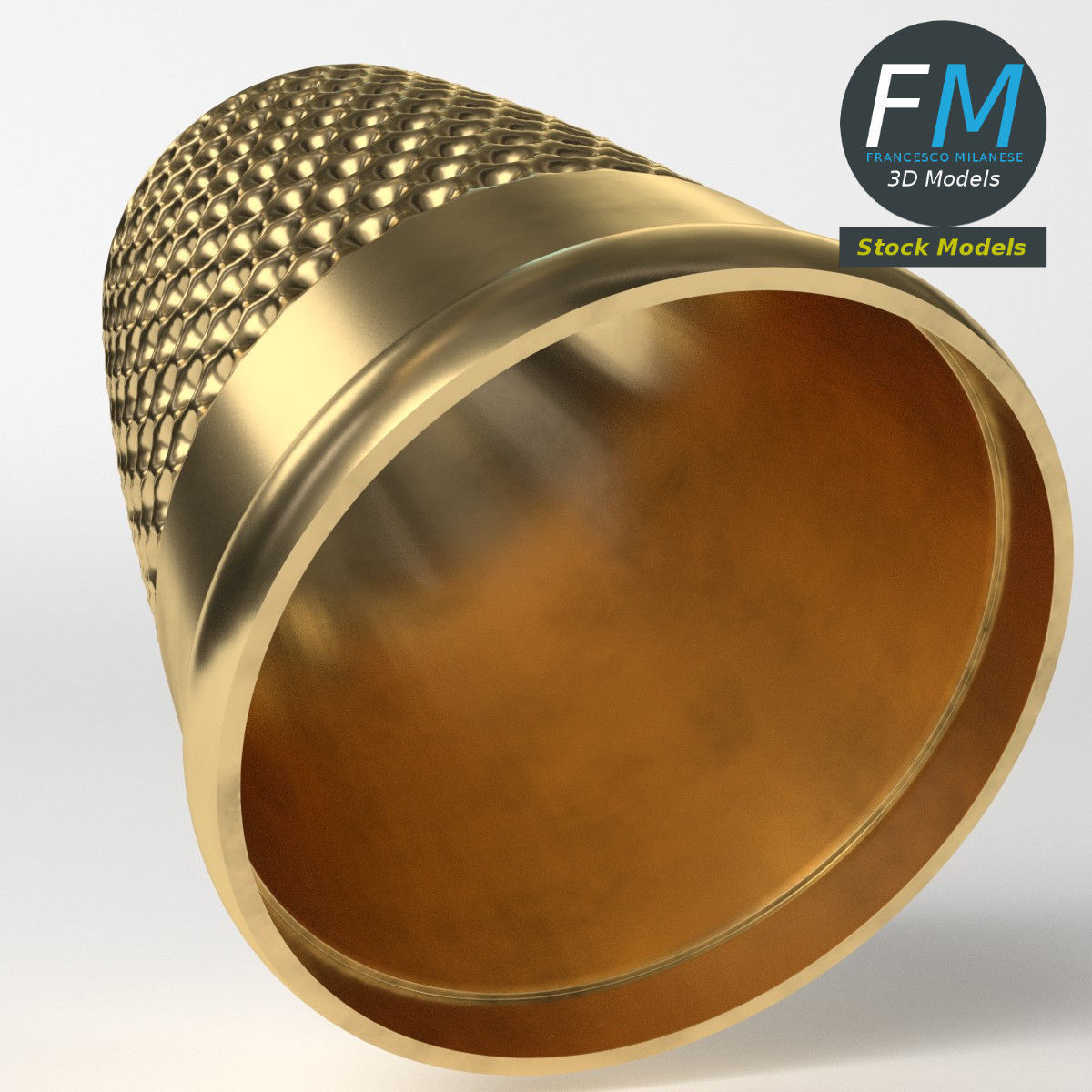 Tailor thimble 1 3D model_5