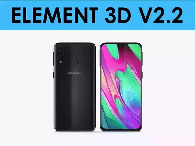 E3D - Samsung Galaxy A40  3D model