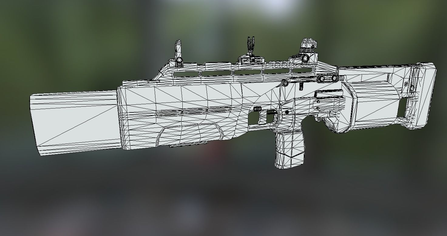 Crye Six12 Shotgun Low-poly 3D model_14