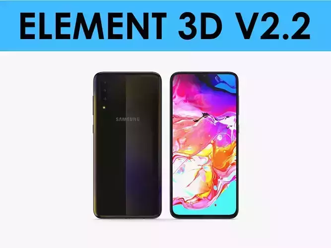 E3D - Samsung Galaxy A70  3D model