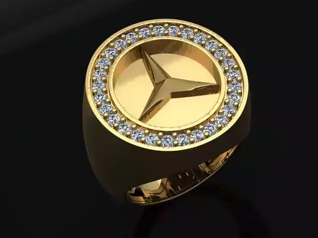 benz men ring 01 No 3D print model