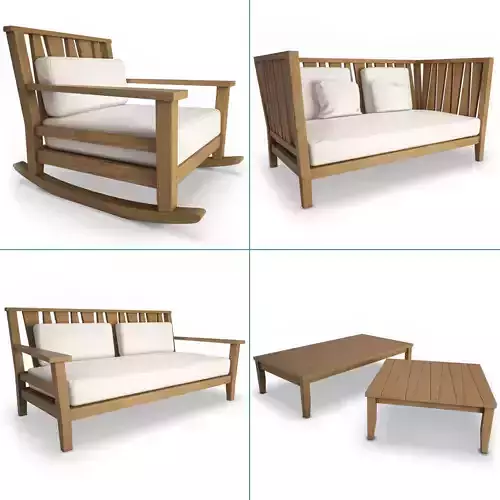 York Wooden Outdoor Collection Unopiu