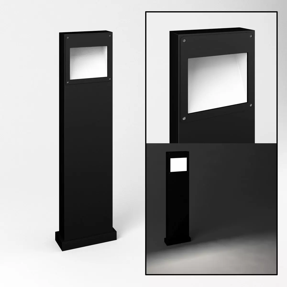 BEGA Bollard Light 84413 Outdoor Lighting 3D model_0