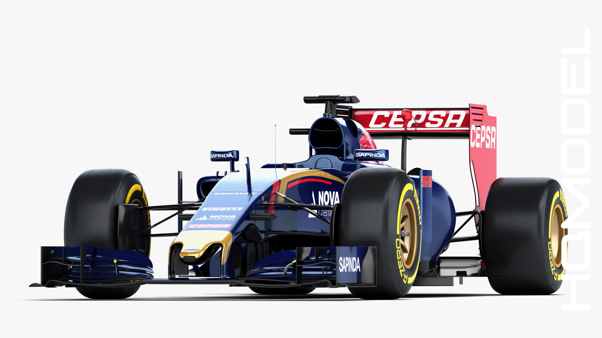 F1 Renault STR10 Formula One 2015 3D model_2