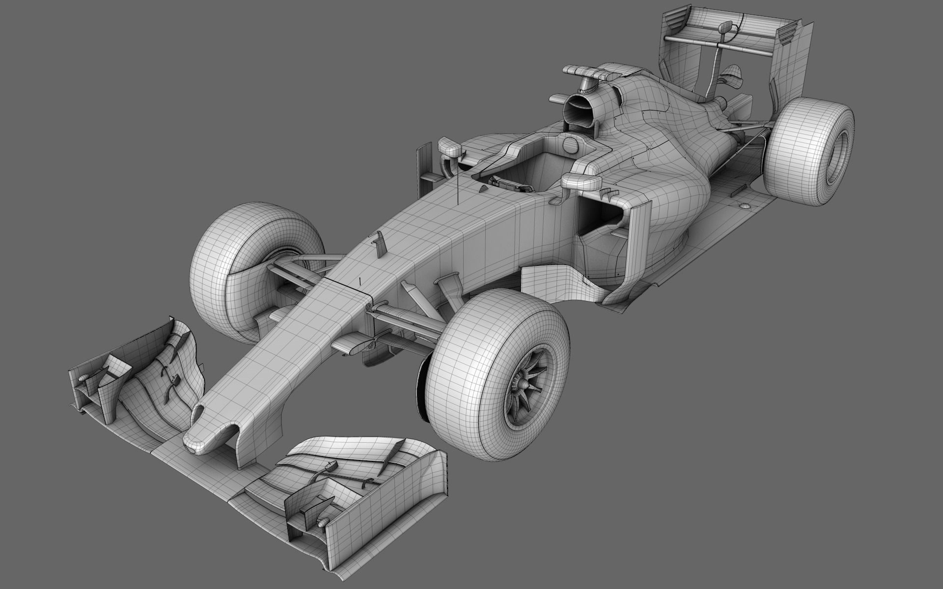 F1 Renault STR10 Formula One 2015 3D model_19