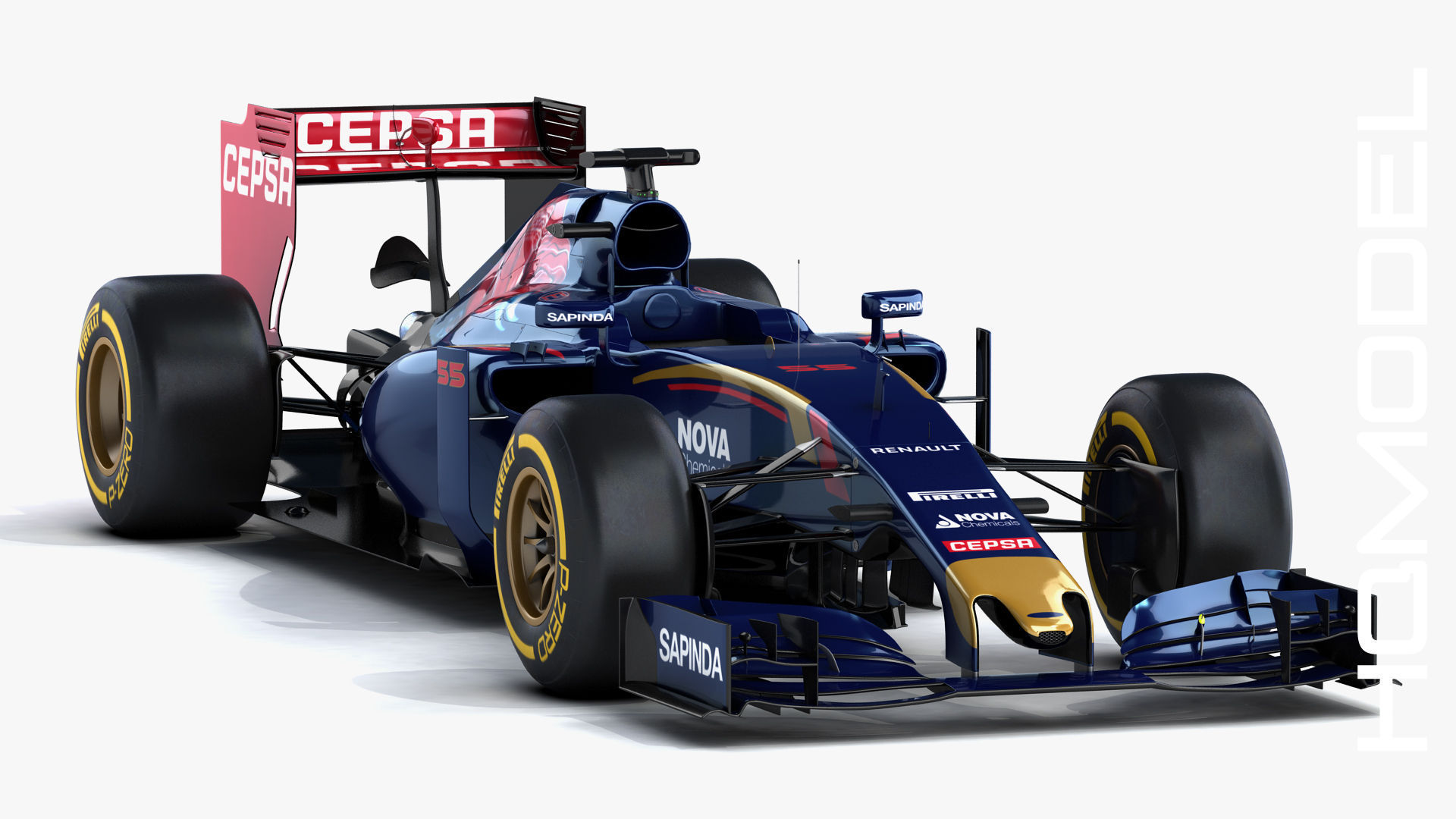 F1 Renault STR10 Formula One 2015 3D model_5